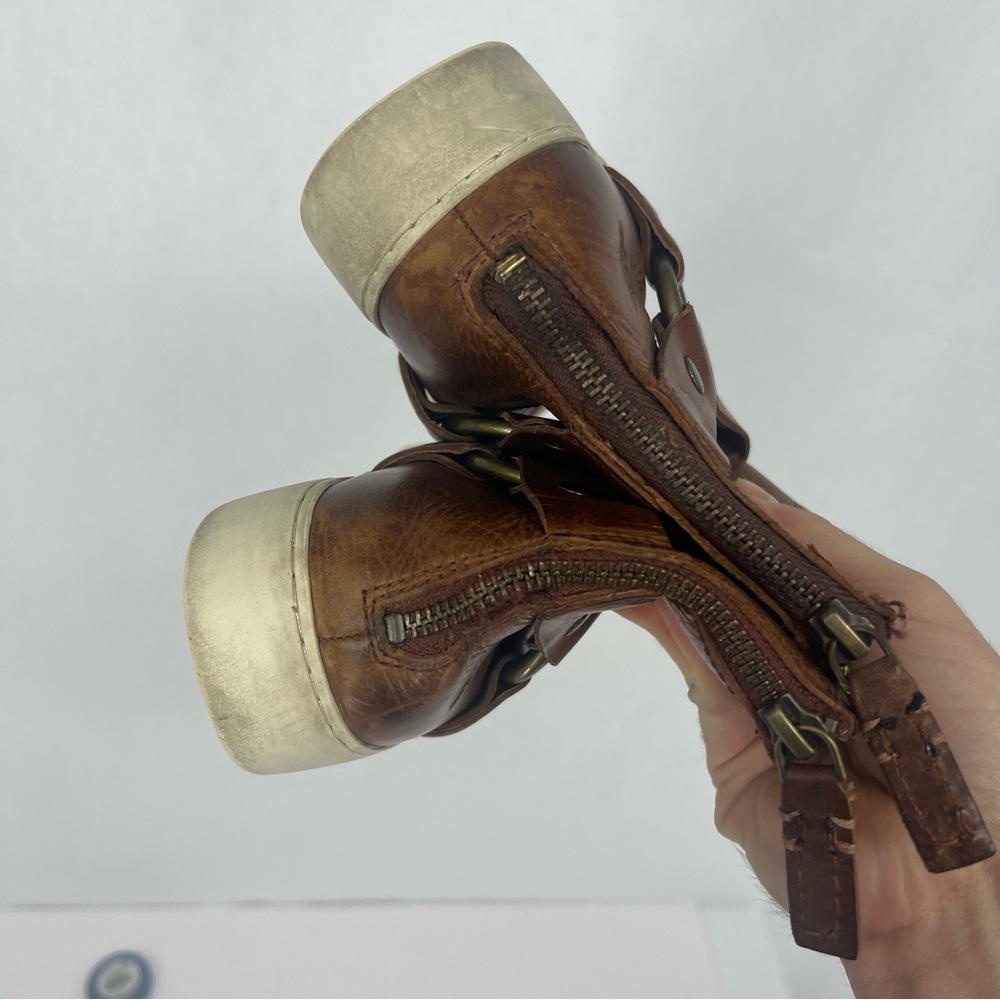 Frye Tan Leather booties - please read - Picture 15 of 15